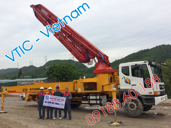 Bơm bê tông cần 40m-41m