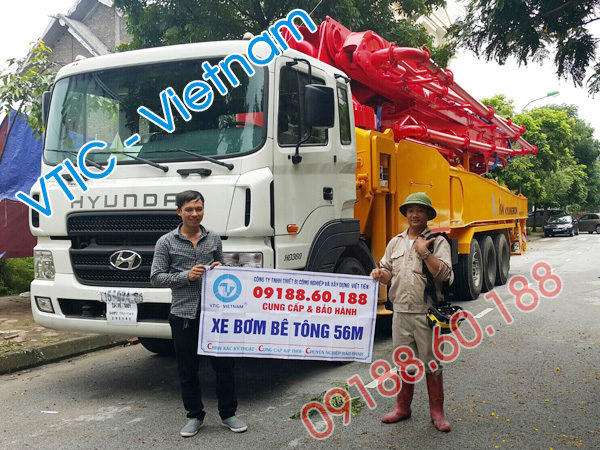 Bơm bê tông cần 56m